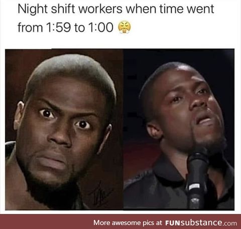 Does anyone work on night shift and tell me if you actually work an hour more?