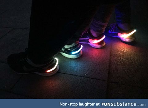 LED Shoe Clip Lights (2 Pack) Reflective Safety Night Running Gear