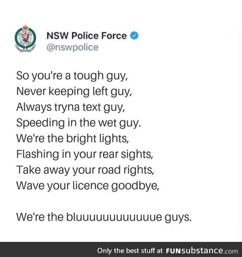 NSW cops really are tops