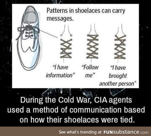 The shoe lace spies