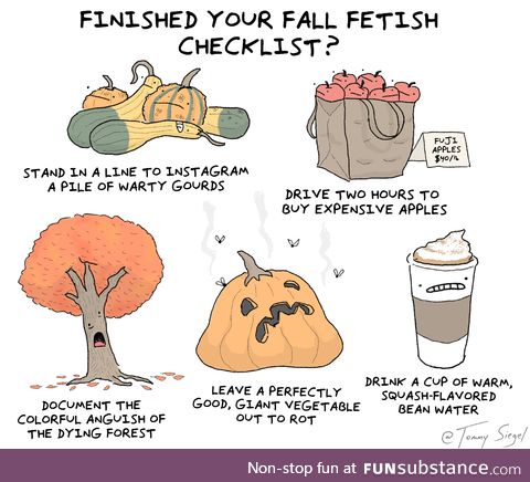 Fall fetish checklist