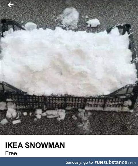 Ikea snowman