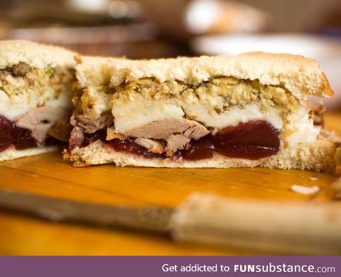 The greatest of holiday traditions: The Thanksgiving Leftovers Sandwich