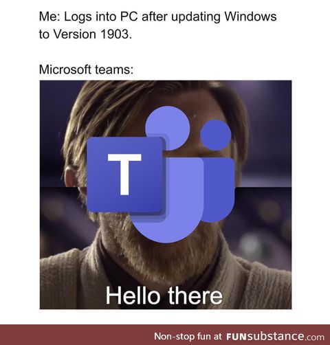 Gotta love Microsoft teams