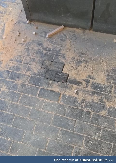 If my video game knowledge has given me anything there is something under these bricks