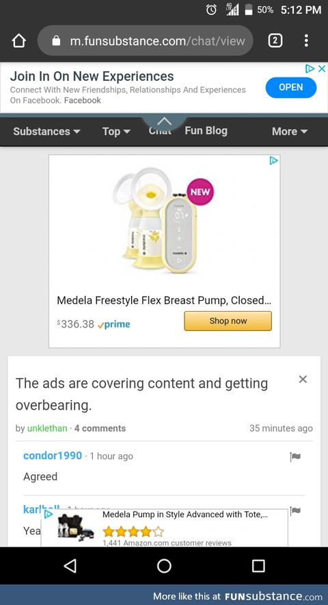 This is what I'm talking about. Most of the page is covered by ads