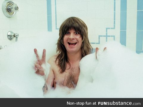 Bubble baths for Ozzy Osbourne, circa 1985