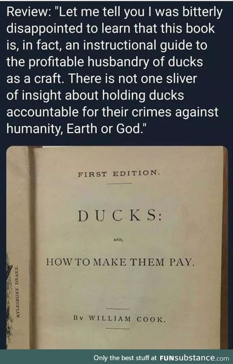 Never actually pay for a duck