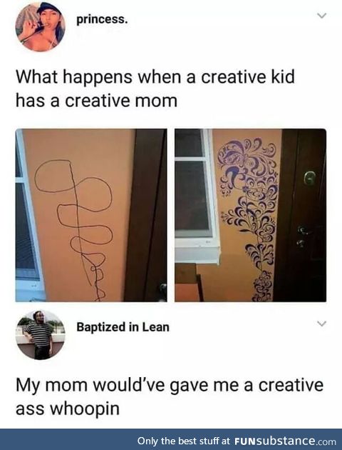 Creative ass whooping