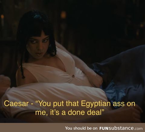 Caesar and Cleopatra agree to reclaim her throne - Circa 46 BC