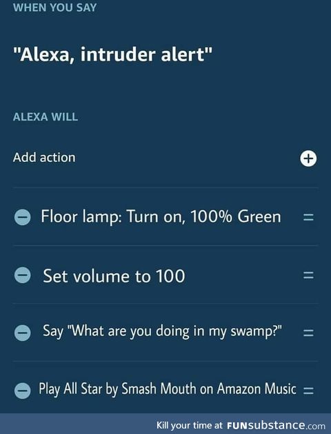 Alexa, invoke the spirit of our Lorde Shrek