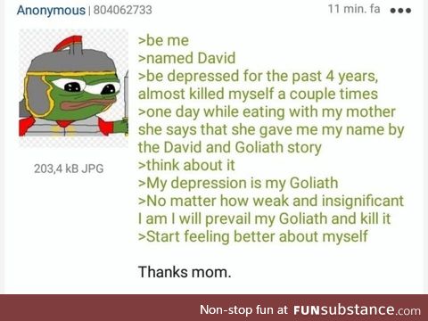 The rare wholesome greentext, blessed indeed