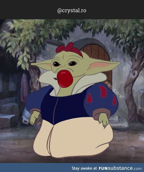 Turned Baby Yoda Into Disney Princesses 4