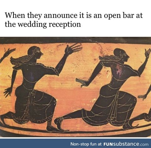 The only reason people go to weddings