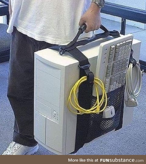 Some say laptops are better due to their portability, this man is proving them wrong