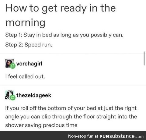 Speed run anything irl