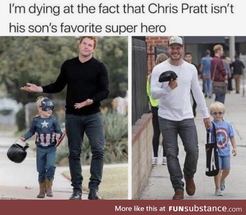 Chris Pratt isn’t his son’s favorite super hero