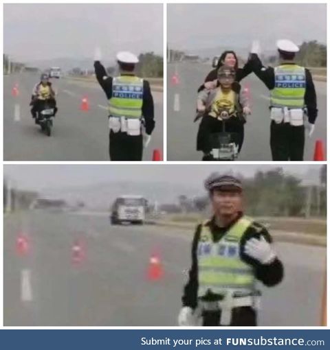 Its not easy being a policeman.