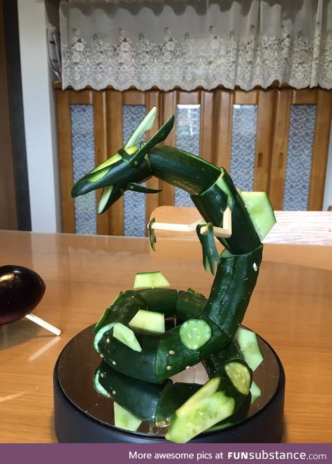 Rayquaza cucumber I made it lol