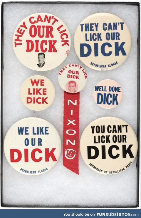 d*ck Nixon campaign flair