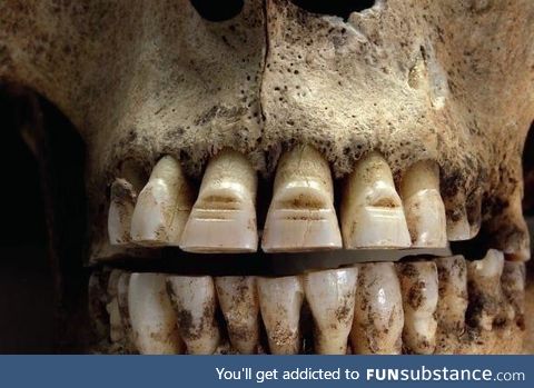 Vikings filed horizontal lines in to their teeth; No one person can say why this was