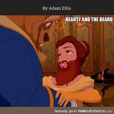 Disney Princesses with Beards 11