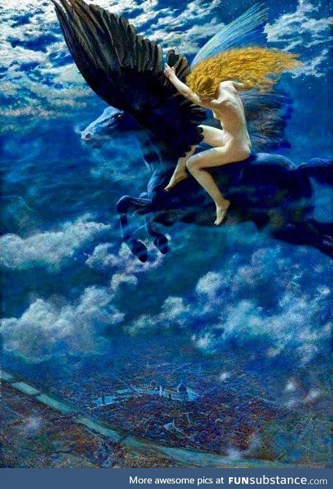 Dream Idyll (A Valkyrie)’ - Edward Robert Hughes