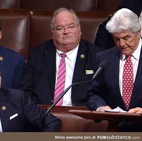 This politican during the impeachment trial literally has cash coming out of his pocket