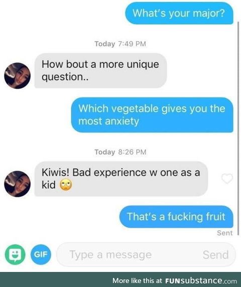 Kiwi gives anxiety