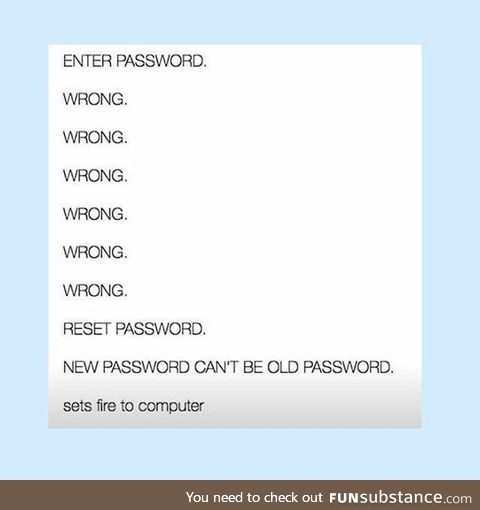 New Password Cannot Be Same As Old Password