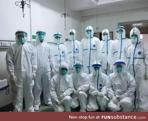 The medical staff at Wuhan Union Hospital have been risking their lives fighting the