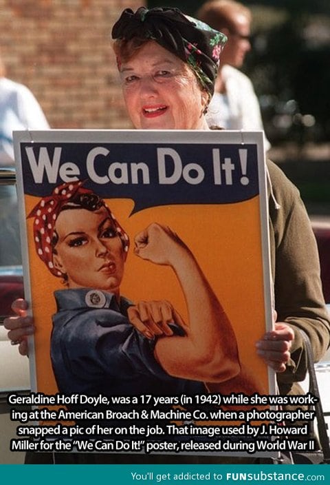 The 'we can do it' lady