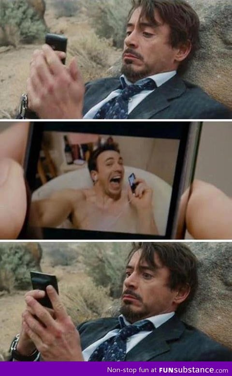 Captain America Texts Tony Stark