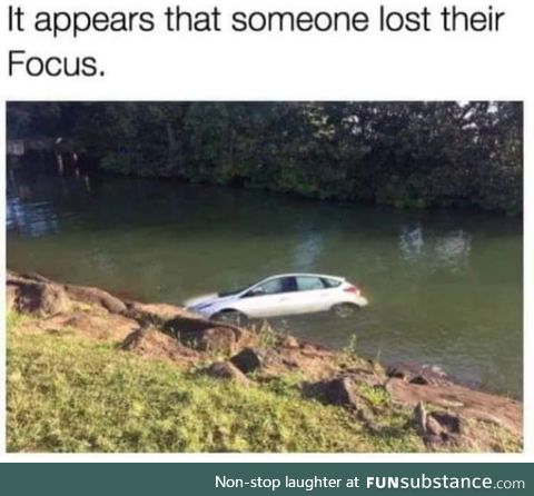 Looks like someone lost their focus