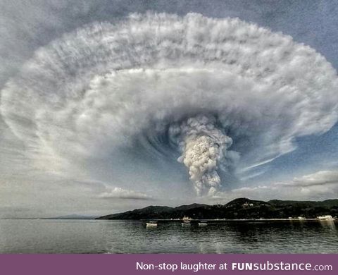 Taal Volcano Eruption in the Philippines earlier today
