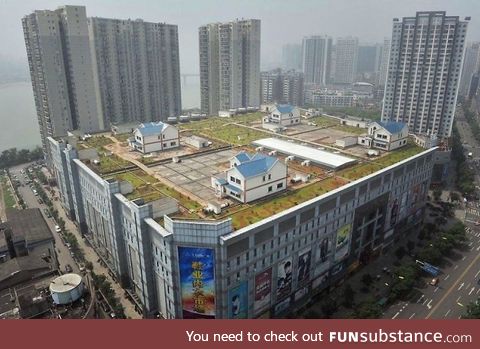 Private homeowners on top malls in China