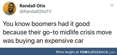 Thanks to WIII most of us won't have to worry about having a midlife crisis anyway