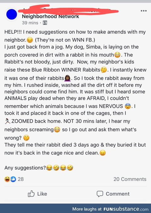 Someone posted this to our neighborhood watch page