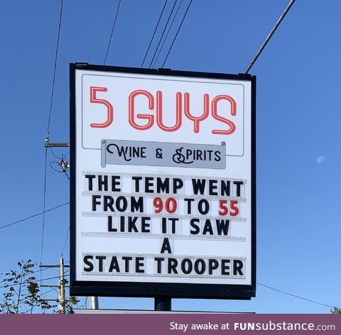 New sign at my local liquor store