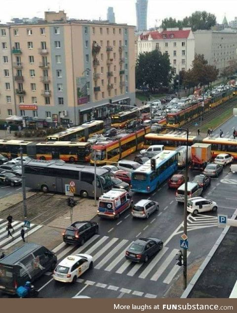 One of the most ridiculous situations that happened in Warsaw, Poland