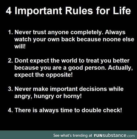 4 Importants Rules my mother gave me on the way the day I moved out