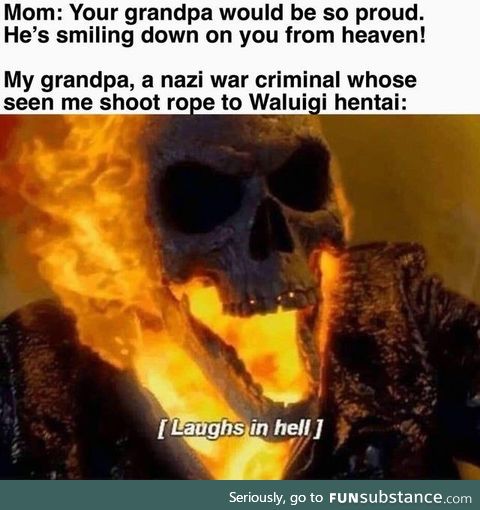 But why would he be in hell?