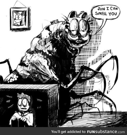 Give me your best cursed Garfield pic's