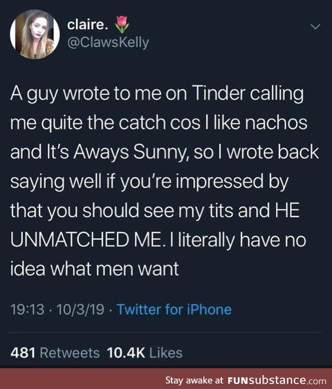Who would have thought some men have standards