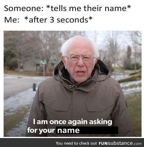 Once Again Asking For Your Name