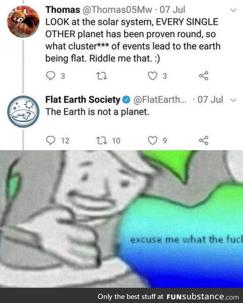 "The Earth is not a planet"