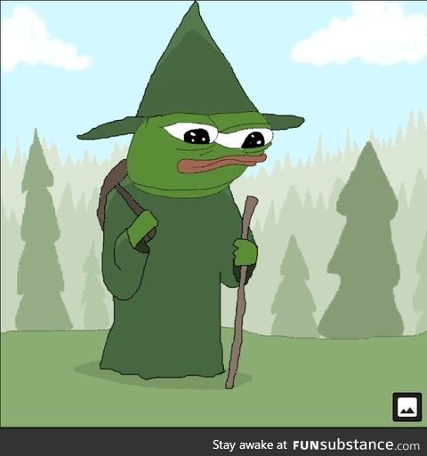 This is green wizard Pepe 1like=1 magic tendie for you