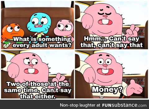 Yay for adult humour on a kids show!