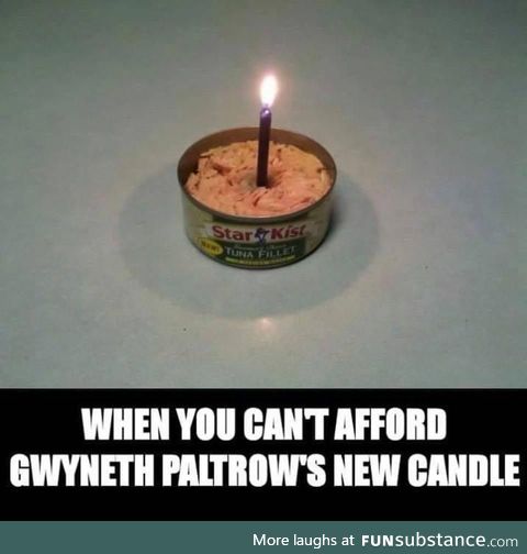 I couldn't afford a Gwyneth Paltrow candle so I had to make do