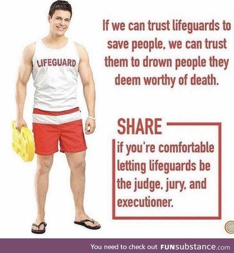 As a lifeguard I'm down